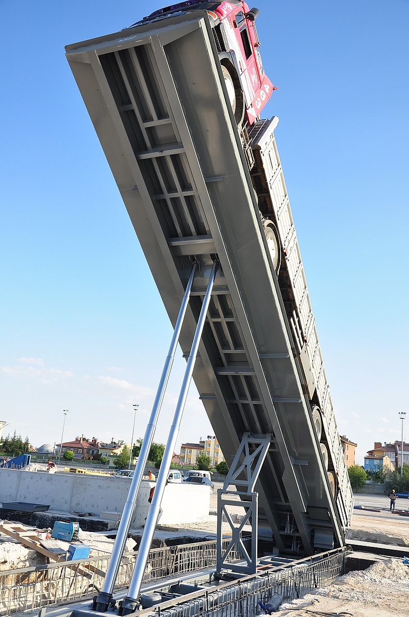 16m Concrete Canal Type Unloading Platform | Yılmaz Kardeş Unloading ...